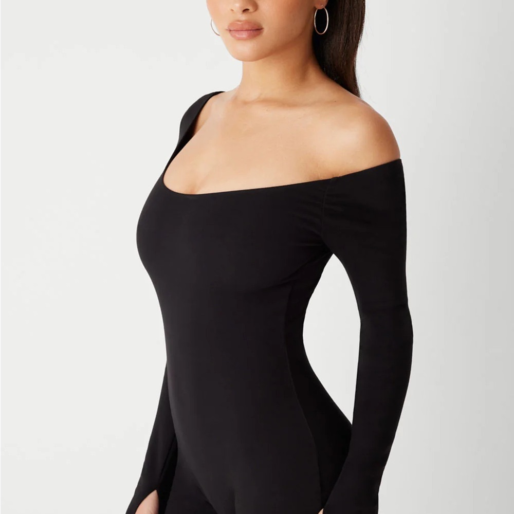 Frankies Black Off-Shoulder Women's one piece